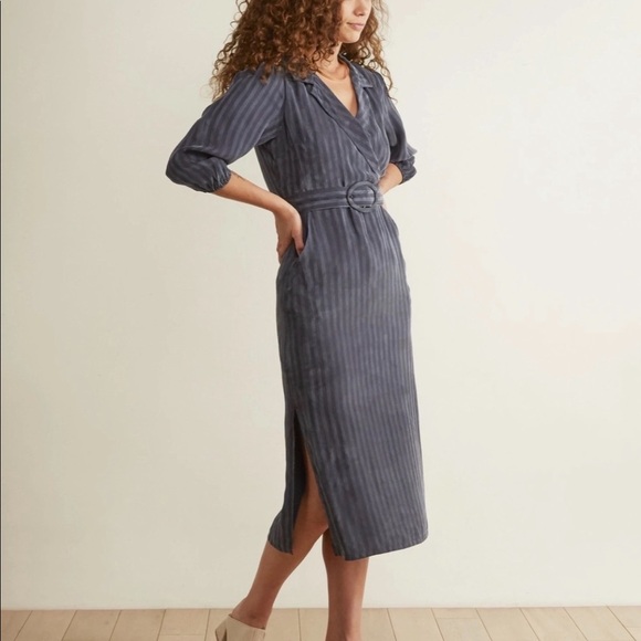 Anthropologie Dresses & Skirts - Anthropologie The Odells Ruffle Faux Wrap Robles Print in Nightshade Dress 2X